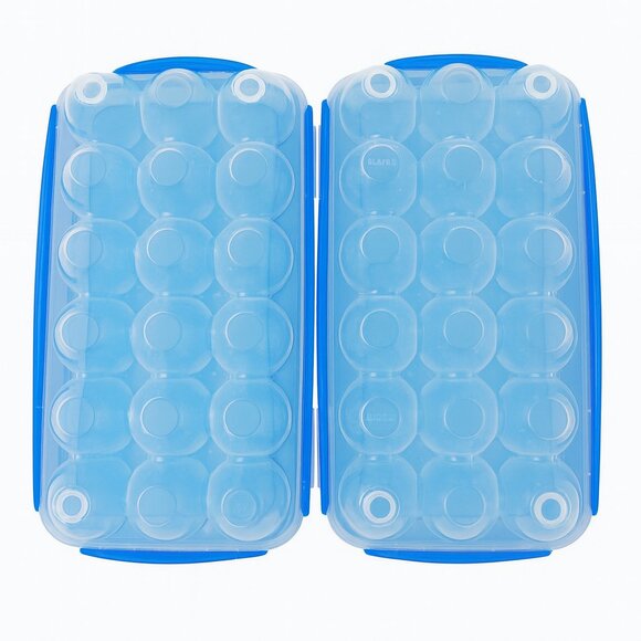 LocknLock Blue Stackable Egg Storage Containers – Set of 2 - Picture 3 of 3